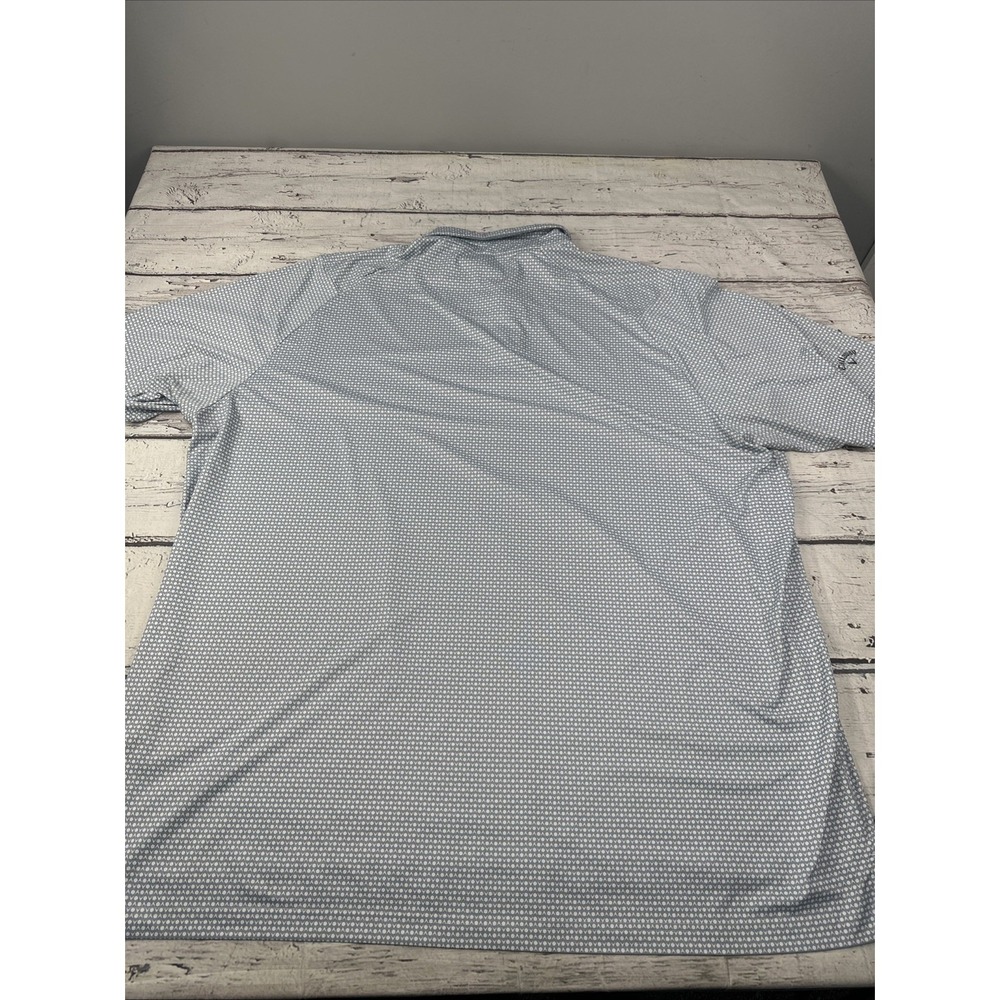 CALLAWAY Opti-Dri Mens Performance Swing Tech Polo Shirt 4XLT AOP Swiss Dot EUC - Picture 9 of 10